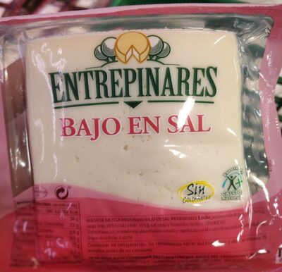 Queso bajo en sal front packaging