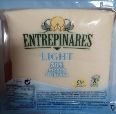 Queso light front packaging