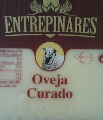 Queso oveja curado front packaging