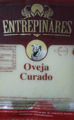 Queso oveja curado front packaging