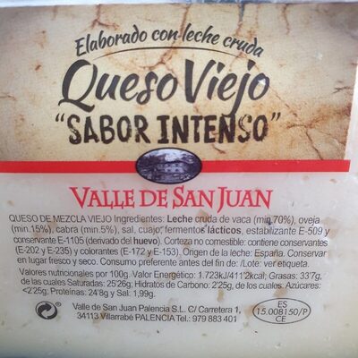 Queso viejo sabor intenso