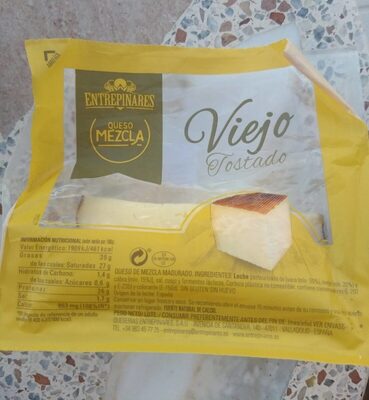Queso viejo tostado front packaging