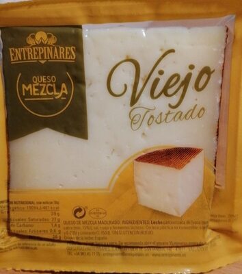 Queso viejo tostado front packaging