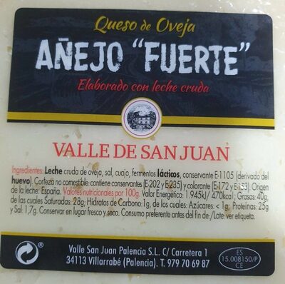 Queso oveja añejo fuerte