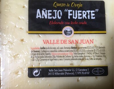 Queso de oveja añejo fuerte