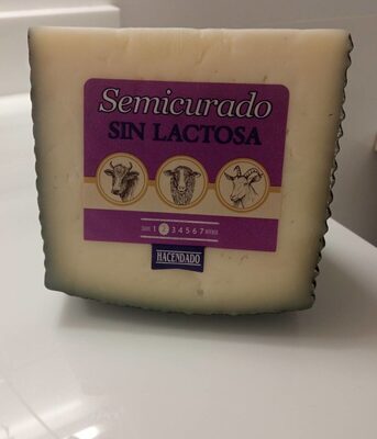 Semicurado sin lactosa front packaging