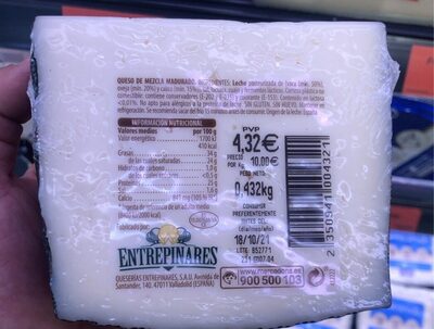 Queso semicurado sin lactosa