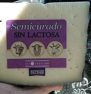 Queso  semicurado sin lactosa