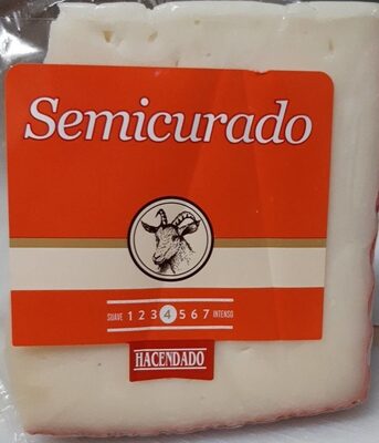 Queso semicurado de cabra front packaging