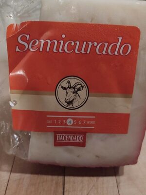 Queso semicurado de cabra front packaging