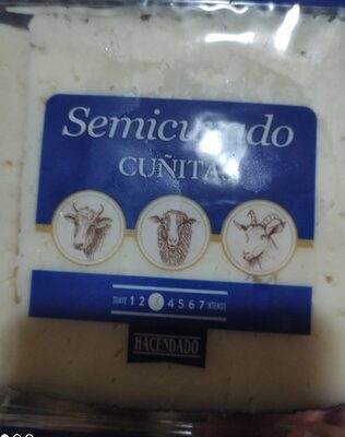 Queso semicurado front packaging
