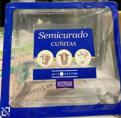 Queso mezcla semicurado front packaging