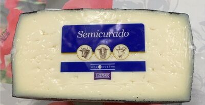 Queso semicurado front packaging