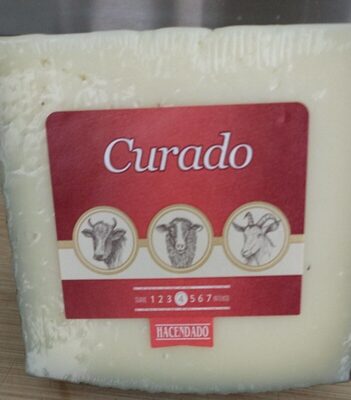 Queso curado front packaging