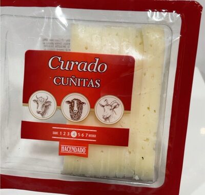 Queso curado cuñitas