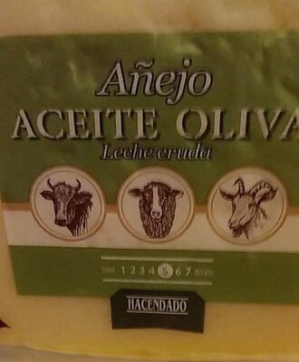 Queso añejo aceite oliva