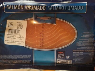 Salmon ahumado front packaging