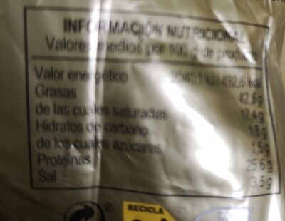 Salchichon cular iberico extra nutrition facts table