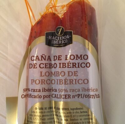 Lomo de cebo 50% raza iberica front packaging