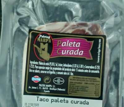 Taco paleta curada