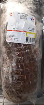 Rôti de dinde, cuit, congelé