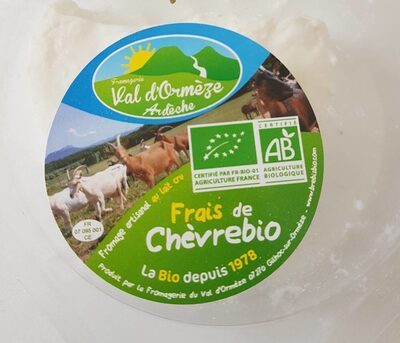 Frais de chèvre bio front packaging