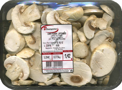 Champiñones laminados