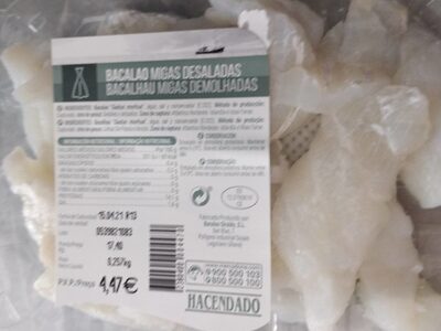 Bacalao migas desalado front packaging