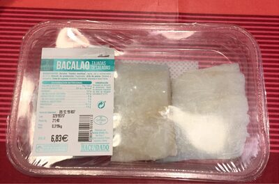 Bacalao tajadas desaladas front packaging