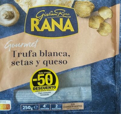 Gourmet Trufa blanca setas y queso front packaging