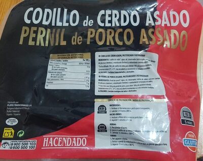 Codillo de cerdo asado front packaging