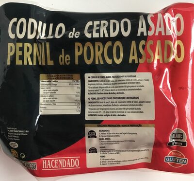 Codillo de cerdo asado front packaging