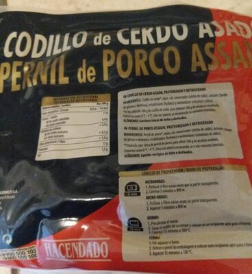 Codillo de cerdo asado front packaging