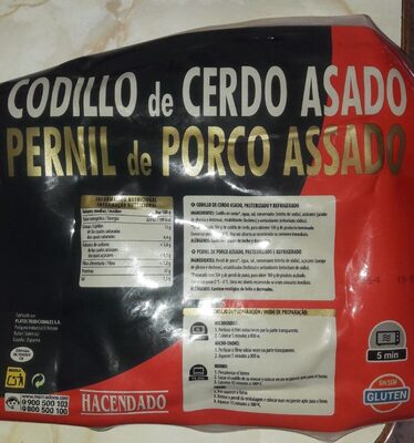 Codillo de cerdo asado front packaging