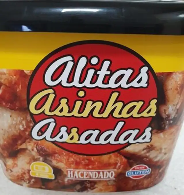 Alitas asadas front packaging