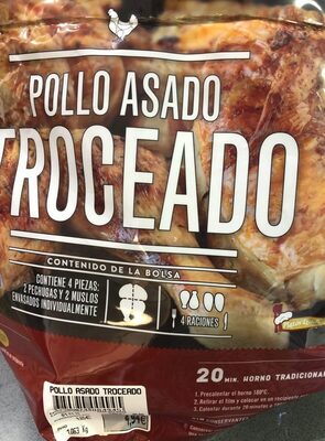 Pollo asado troceado front packaging