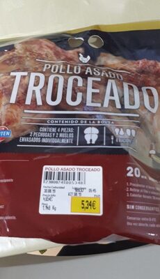 Pollo asado troceado