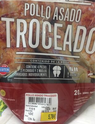 Pollo asado troceado