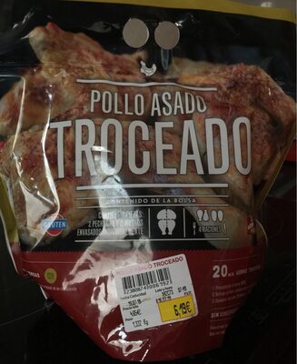 Pollo asado troceado