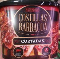 Costillas barbacoa cortadas