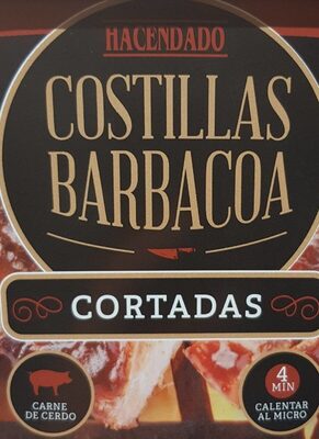Costillas barbacoa cortadas