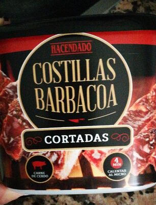 Costillas barbacoa cortadas