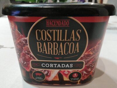 Costillas barbacoa cortadas front packaging