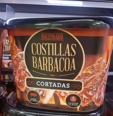 Costillas barbacoa cortadas