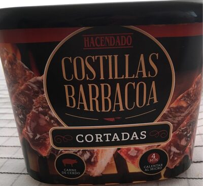 Costillas barbacoa cortadas