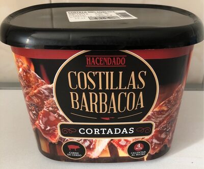 Costillas barbacoa cortadas