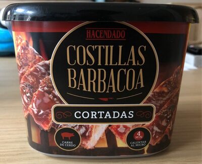 Costillas barbacoa cortadas