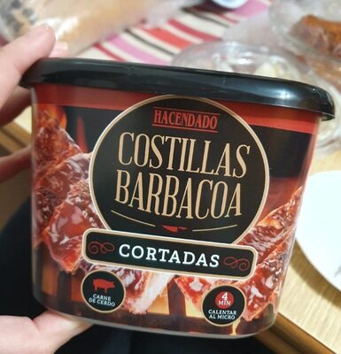 Costillas barbacoa cortadas