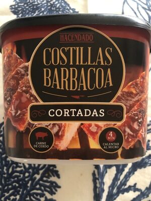 Costillas barbacoa cortadas front packaging