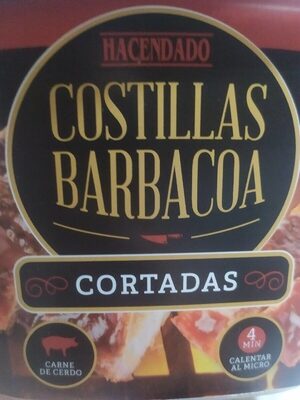 Costillas barbacoa cortadas